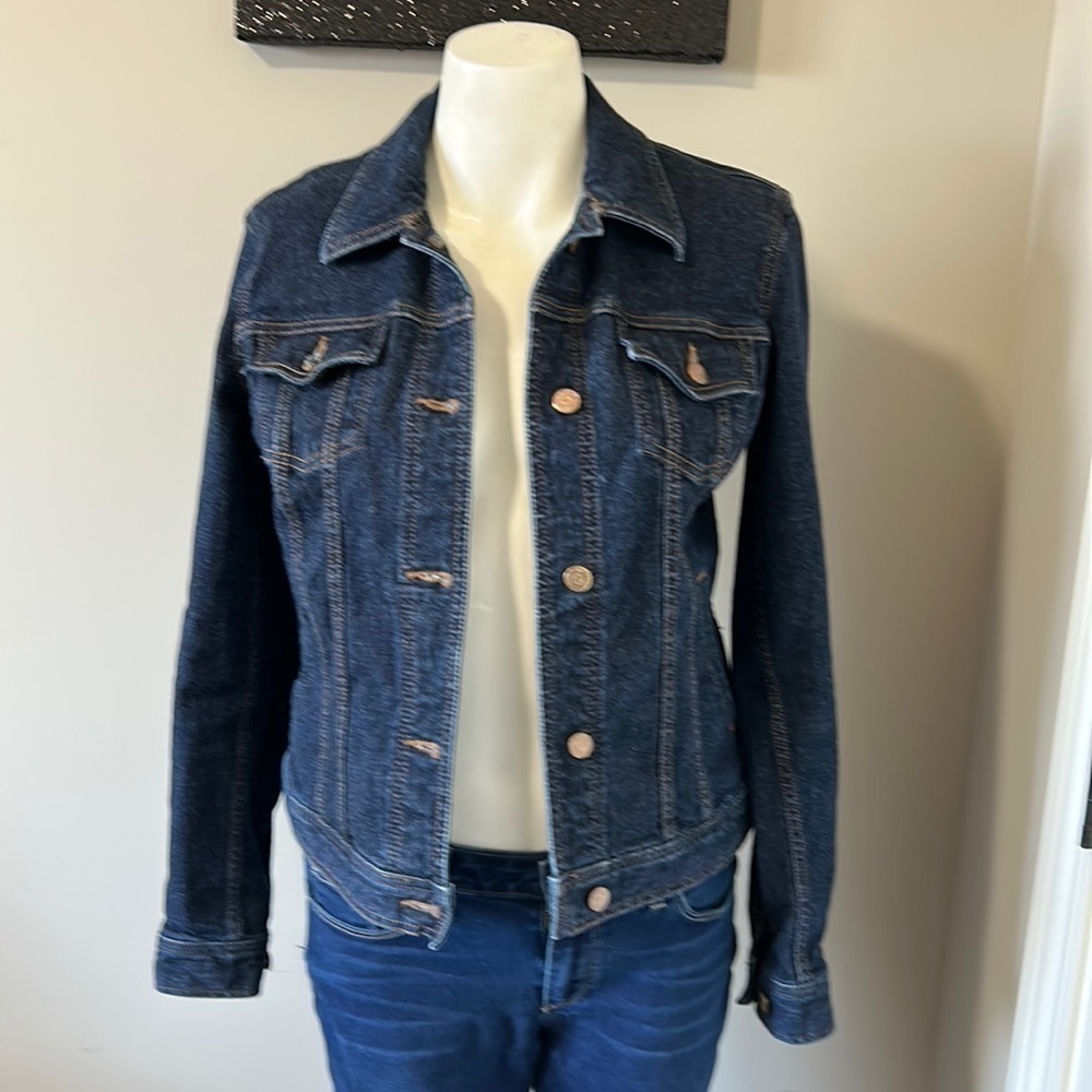LAUREN Ralph Lauren Jean Jacket Womens Denim Trucker Jacket Pockets Sz XS - Picture 4 of 12